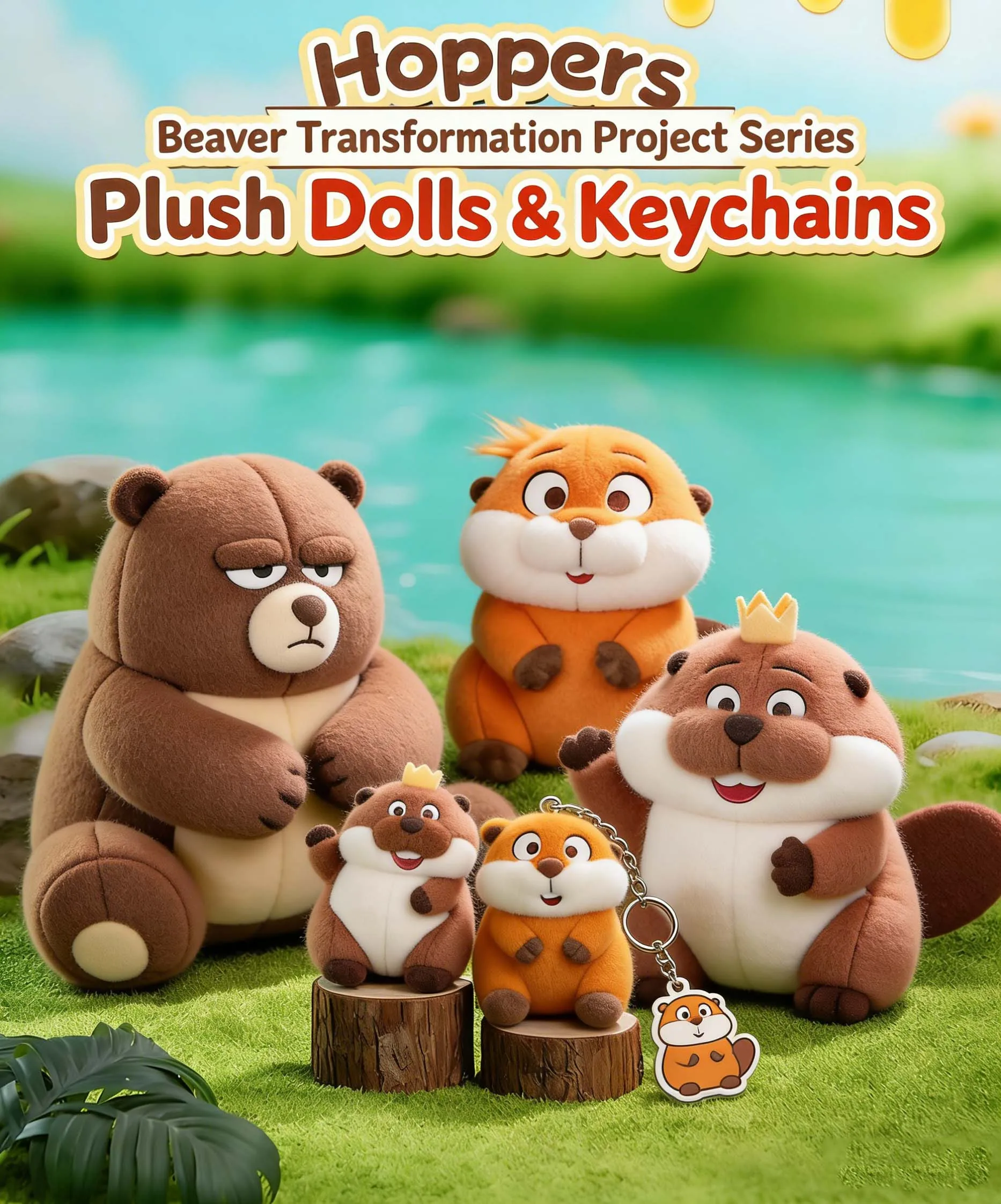 

Genuine Disney Chip 'n' Dale Plush Keychain Cute Chipmunk with Crown Cartoon Doll Pendant Backpack Bag Charm Gift for Kids Girls