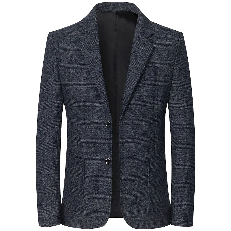 CY494 Suit Men Spring and Autumn New Middle-aged Men Casual Single Suit Jacket Without Ironing Dad Coat