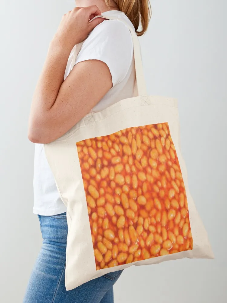 

baked beans Tote Bag shopper bags for women hand bag Beach bag tote custom