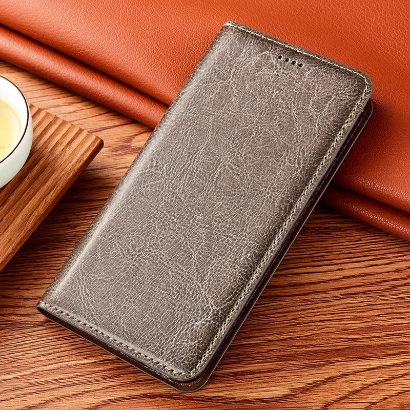 

Magnet Genuine Leather Skin Flip Wallet Book Phone Case Cover On For poko Poco X6 X5 X4 Pro Neo 5G PocoX6 X6Neo X 4 5 6 128/256