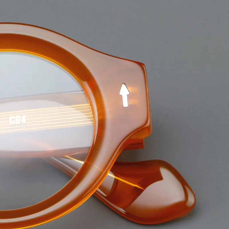 VCKA Runde Acetat-Myopie, Anti-Blau, Verfärben, Brille, Vintage-Stil, für Herren, verschreibungspflichtige Intensivierung, individuelle Optik, Brillen – 0,50 bis -10 – Detail 15