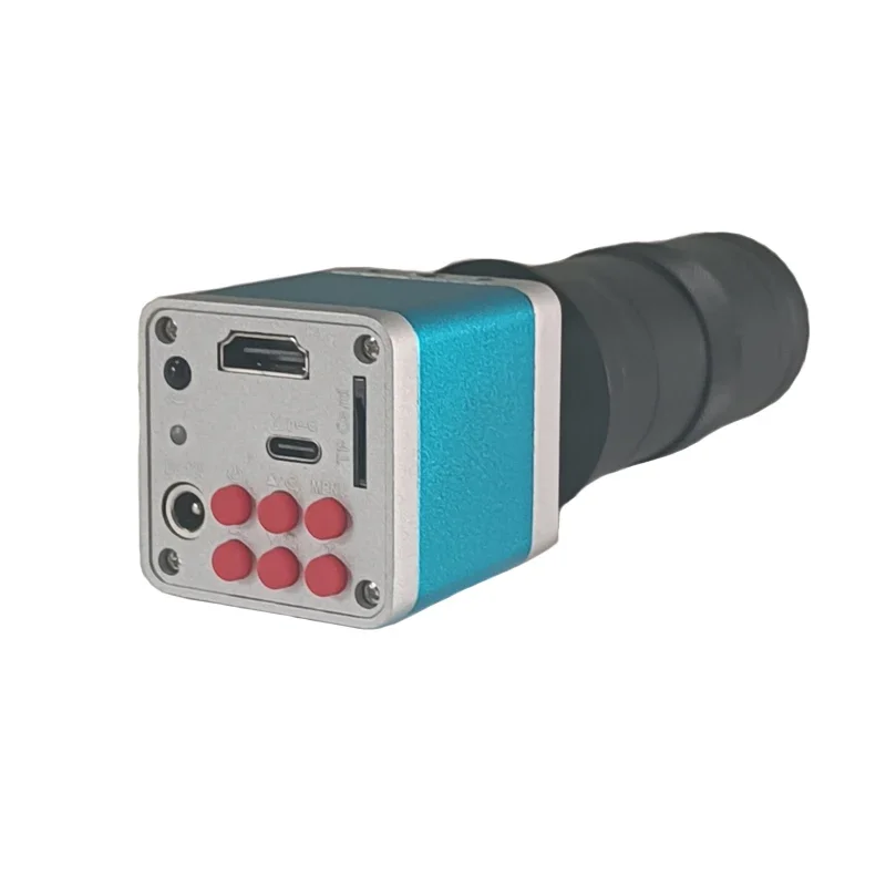 كاميرا فيديو رقمية صناعية صغيرة ، 4K ، مجهر P ، 60 إطارًا في الثانية ، HDMI ، USB ، عدسة 130X مع مصابيح LED