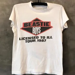 Beastie Boys Tshirt Check Your Head T Shirt American Hip Hop Group Simple Fashion Design Short Sleeve T-Shirt