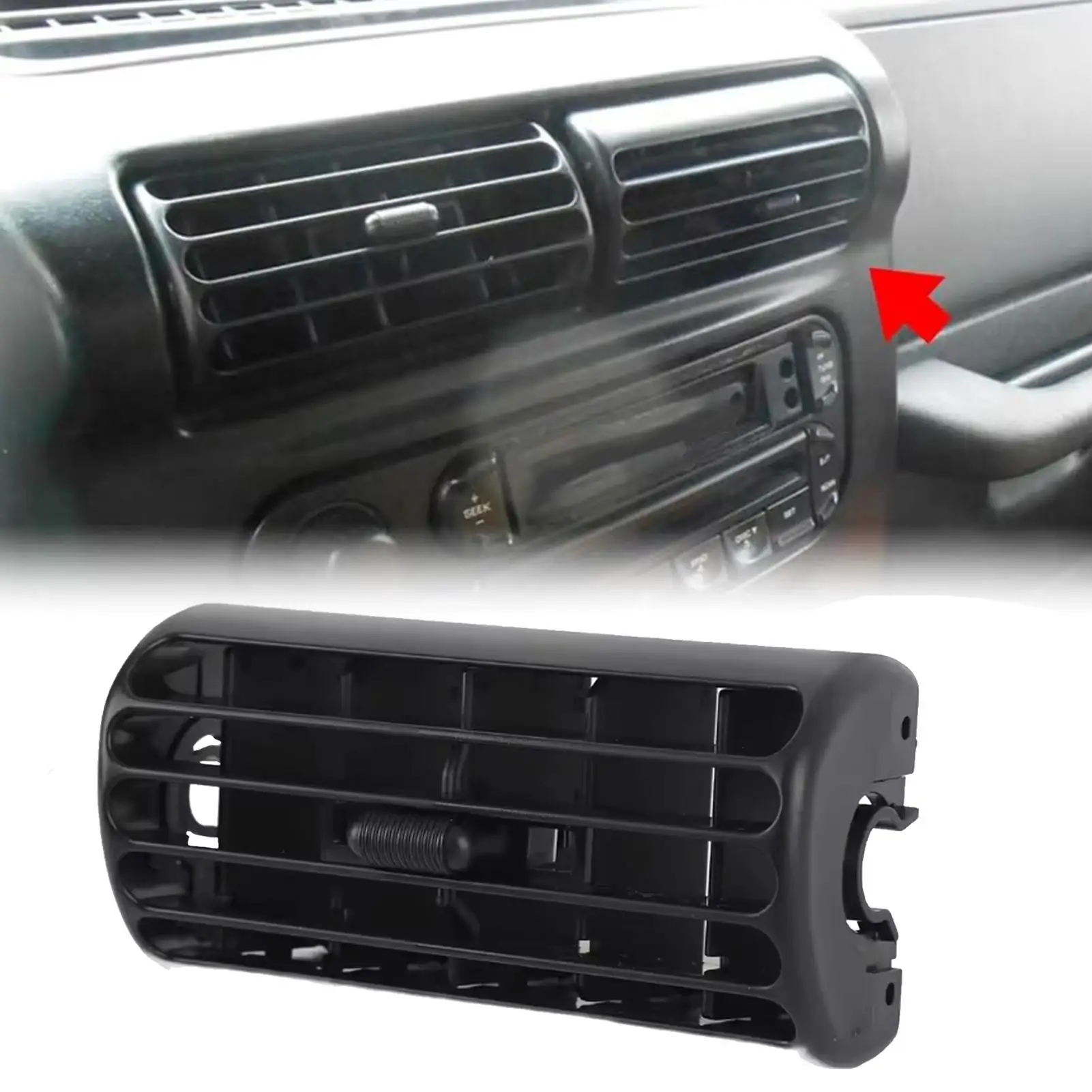 

ДляJeep Cherokee XJ 1997-2001 автомобильная вентиляционная панель, передняя панель приборной панели, воздуховыпускная панель для автомобиля, высокопрочные аксессуары, без сверления