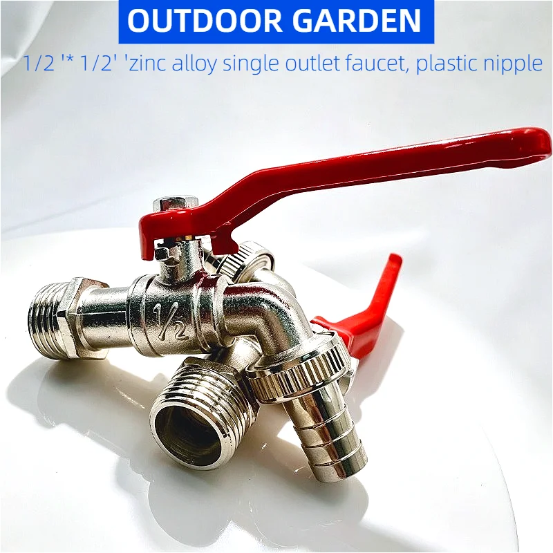 Iron control handle garden faucet 1/2 