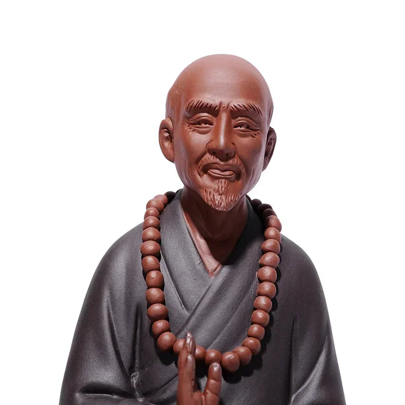 Ceramic statue of Master Hongichi  high temperature firing Buddhist figures  Modern art sculpture Home attic decoration statue