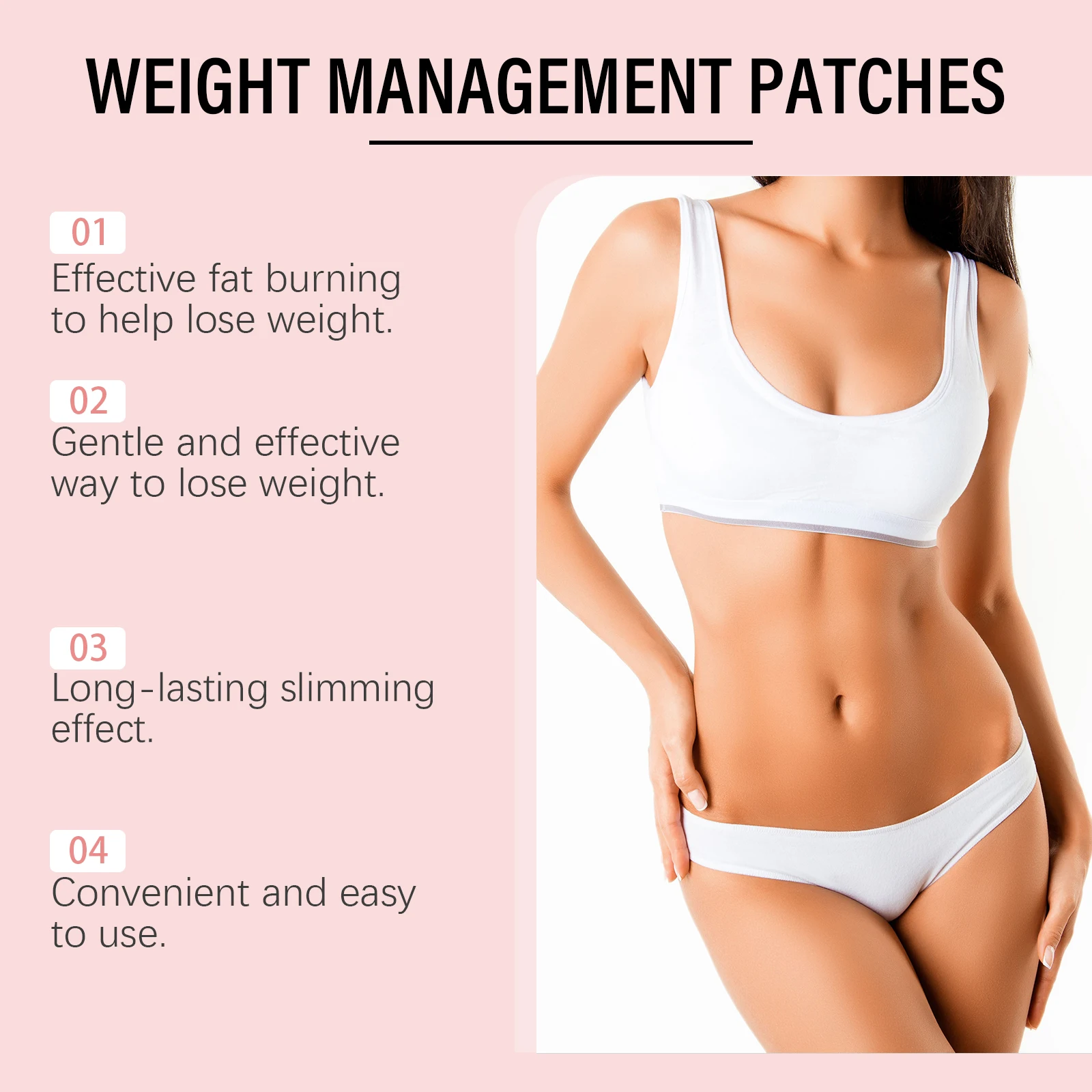 Body Shaping GLP-1 Patches Firming & Tightening Skin Care Fat Burning Gently Weight Management Stickers for Stomach Thighs Arms