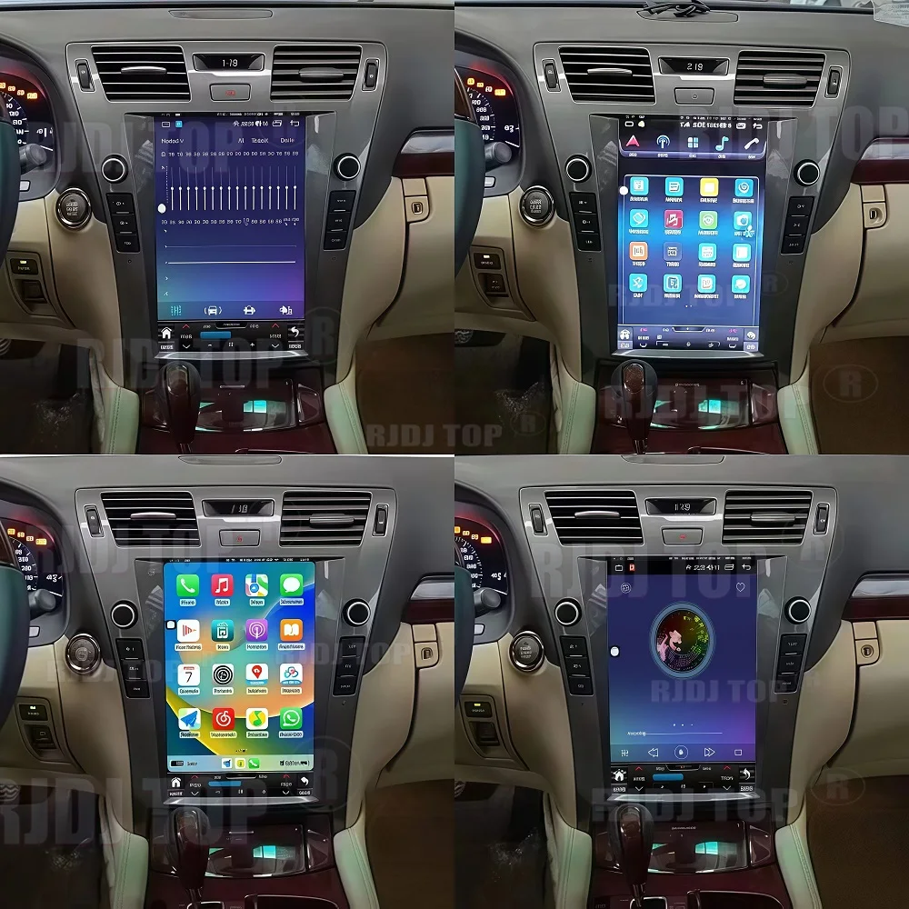 أندرويد 14 لكزس LS460 LS600h 2006 2007-2012 راديو السيارة مشغل وسائط متعددة السيارات لتحديد المواقع والملاحة رئيس وحدة ستيريو Carplay الصوت