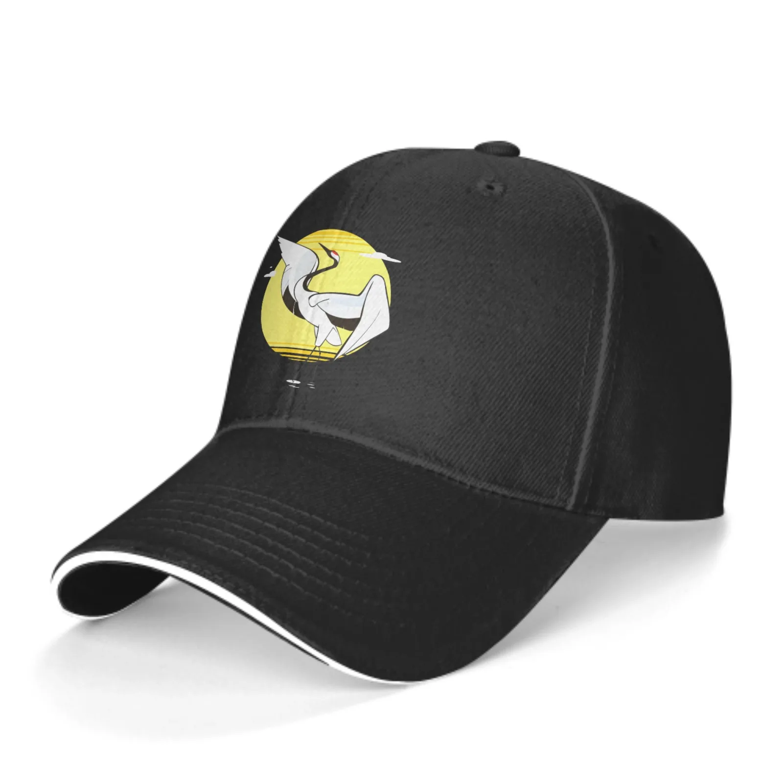 

Red-crowned Crane Baseball Cap Sandwich Duck Tongue Hat Spring Summer For Men Women Fashion Daily Sports Outdoor Travel