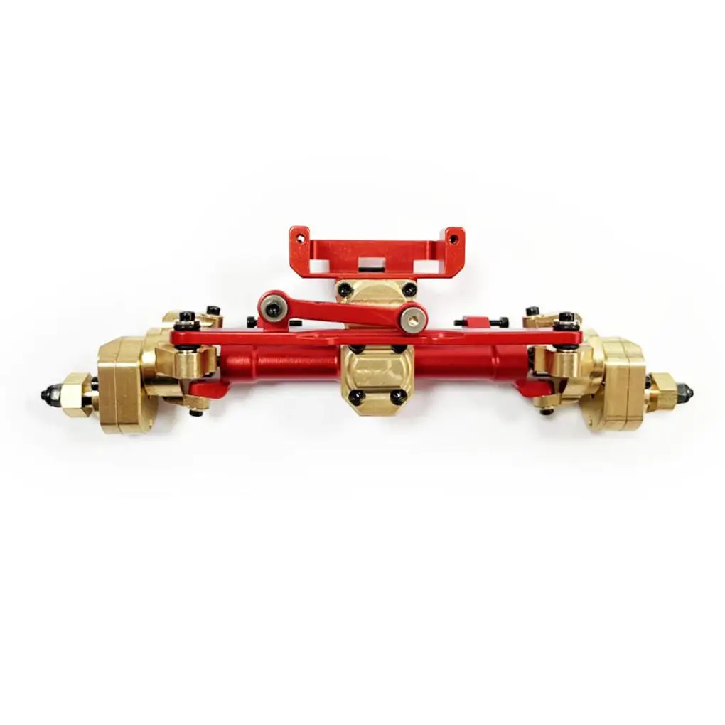 

RCGOFOLLOW 1pieces Aluminum Alloy Better Stability Front Axle For 1/24 Rc Front Axle Axial SCX24 RC Car Part RC Car