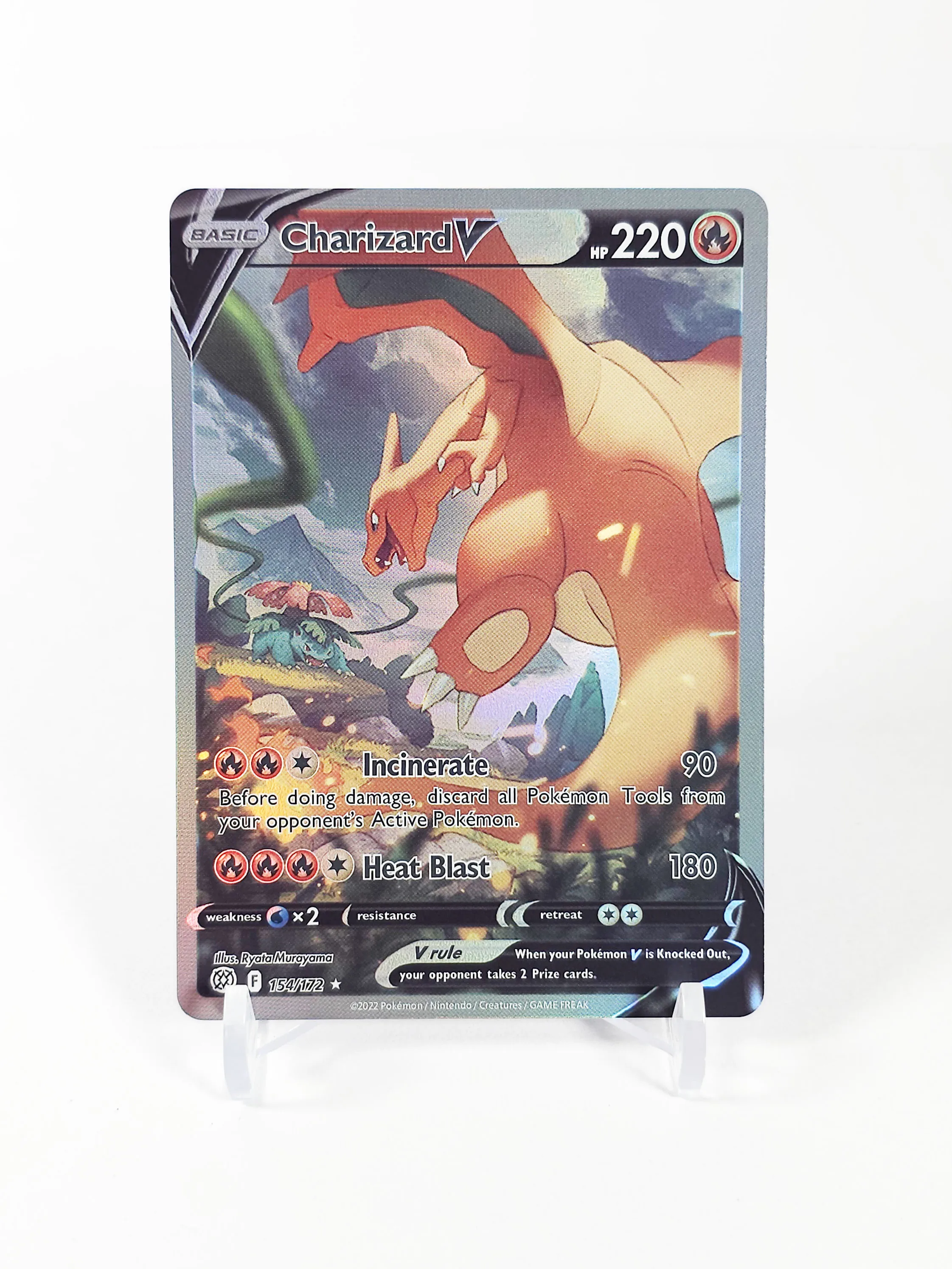 PKM – cartes en aluminium Proxy, étoiles brillantes, Charizard V & VSTAR, jeu holographique, Collection de trading, jouets Proxy PTCG, cadeaux