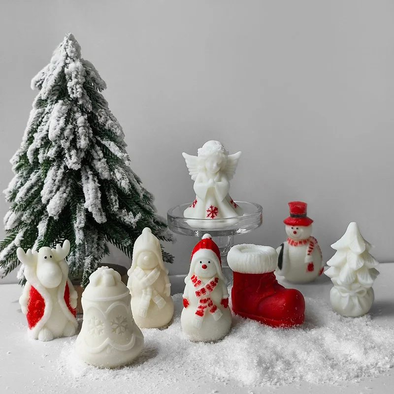 

Сделай Сам, Рождественская елка, искусственная свеча ручной работы, гипсовая декоративная форма, сделай сам, Рождественское украшение, свечи