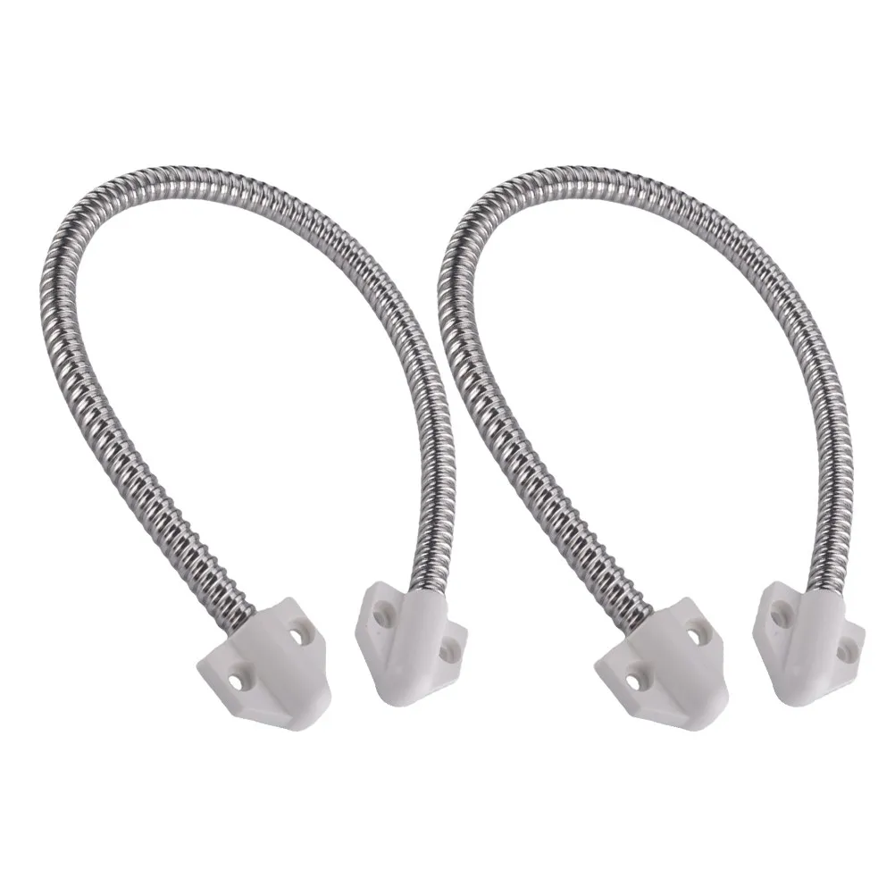

2 шт. Защитные петли для проводов из нержавеющей стали, гибкие защитные втулки для кабелей типа «гусиная шея», для открытого монтажа, защита концевых проводов управления