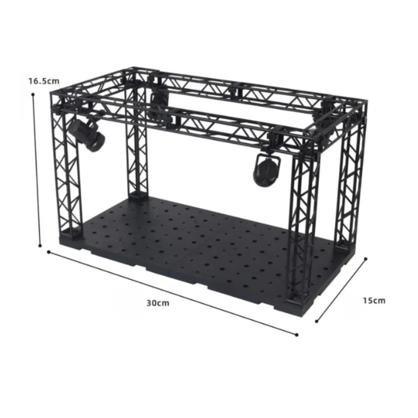 DIY Display Stage with Lighting Model Shelf Platform Diorama Kit for Mecha Figures and Anime Statues