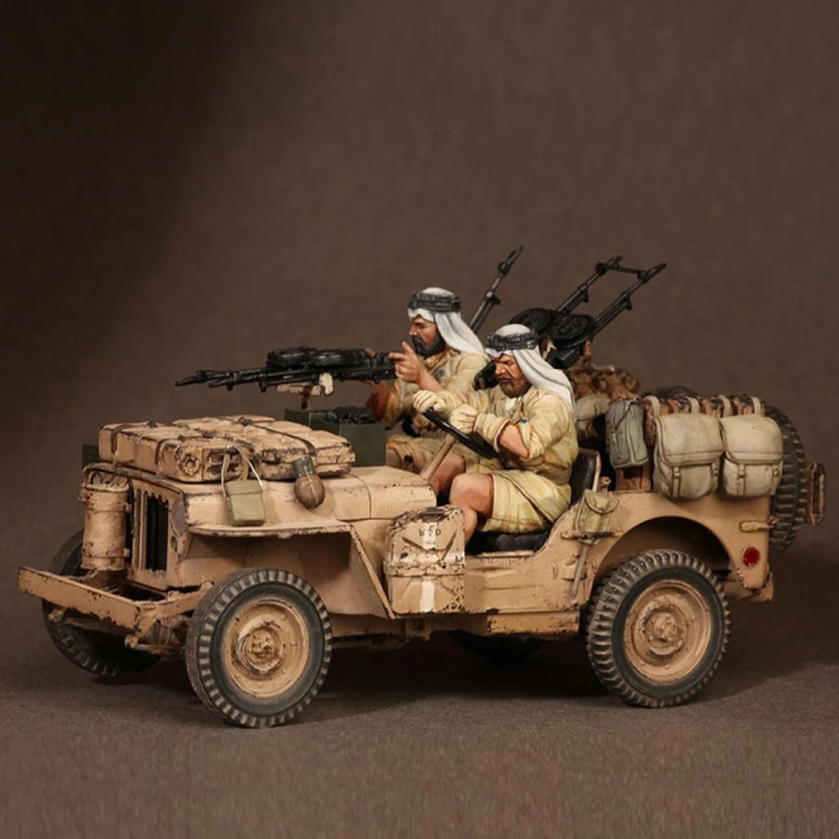 1/35 Resin figure unpainted model kit, military theme, Arab soldier patrol unassembled and unpainted GK,