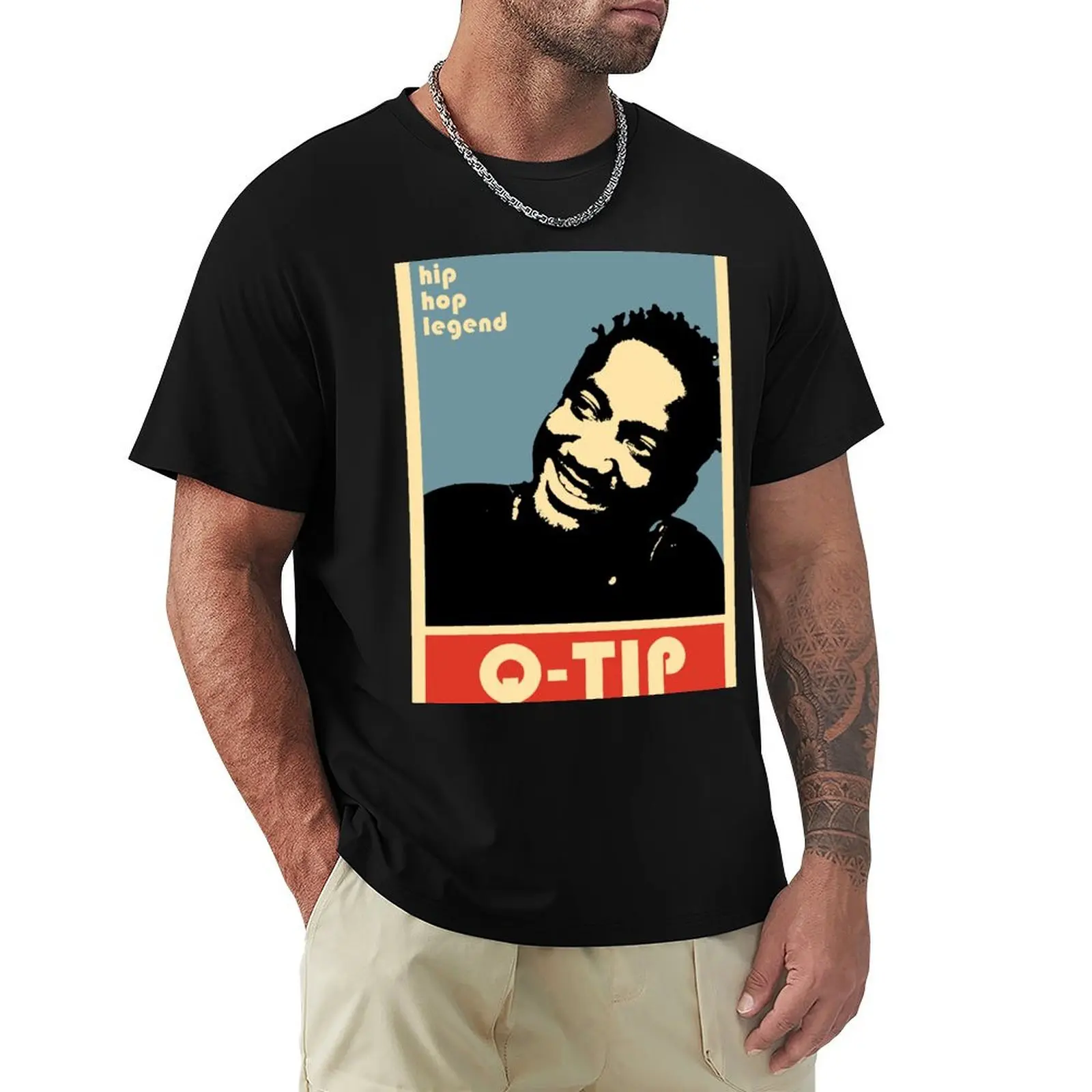 hip hop legend qtip poster T-Shirt Quick Dry Training Short Sleeve Tee