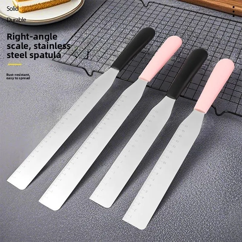 

Нож для украшения тортов из нержавеющей стали с прямым углом, скребок для глазури, инструмент для удаления формованных изделий, кухонные принадлежности для выпечки