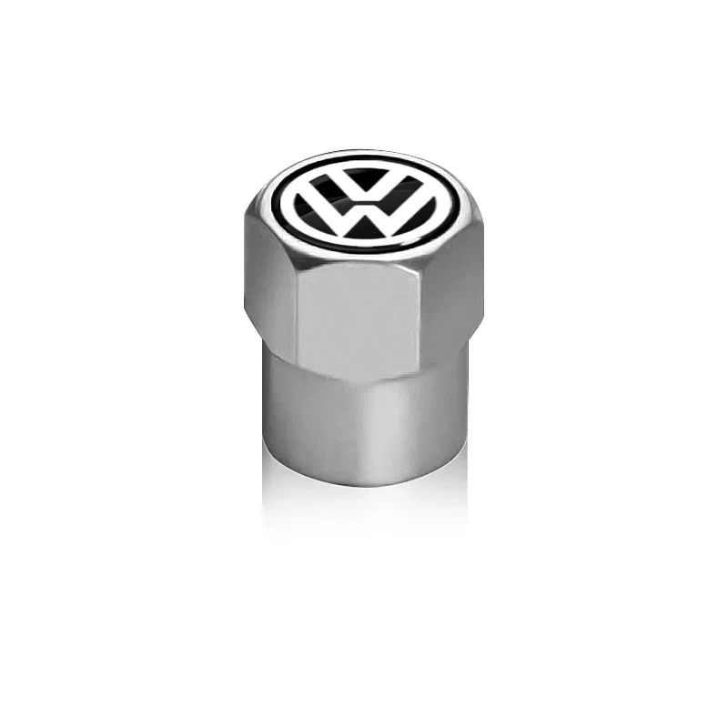 4 Stück Auto-Reifenventilkappen Staubschutz Auto-Emblem Zubehör für VW CC Polo 6R Golf 4 5 6 7 MK7 MK4 MK6 Passat B6 B8 T4 T5 Tiguan – Detail 7