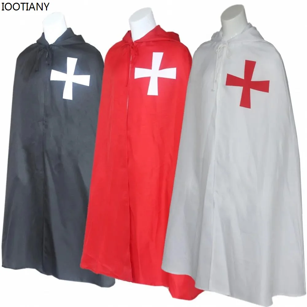 

IOOTIANY 2024 Medieval Warrior Cloak Templar Cloak Tunic Roman Empire Costume