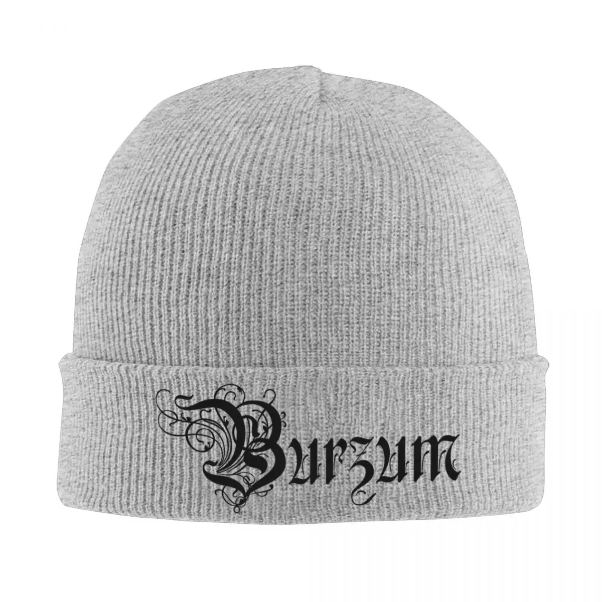 Burzums Band Beanie Hat Knitted Skull Caps For Women Men Rock Band Logo Winter Warm Skull Beanies Knitting Hat Cap