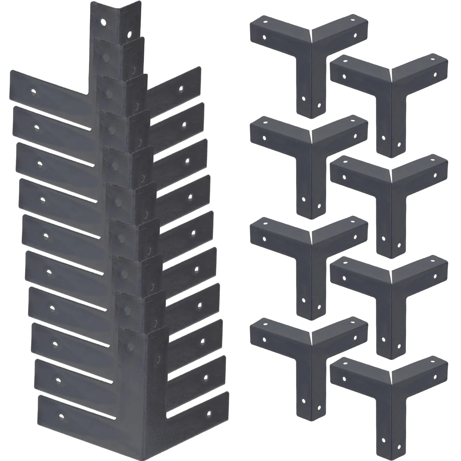 

20 Pcs Corner Protector Black Decorative Edges Covers Alloy Guard Jewelry Case Decorative Covers Wooden Safety Furniture