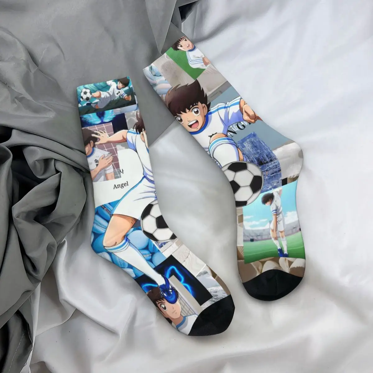 

Всесезонные чулки для экипажа Ozora Oliver Atom Capitan Tsubasa, носки, забавные длинные носки, аксессуары для мужчин и женщин, подарки