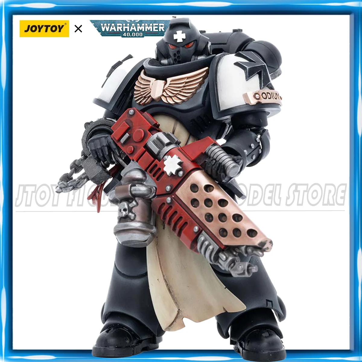 [IN MAGAZZINO] JOYTOY Warhammer 40K Action Figure 1/18 Black Templari Primaris Initiate Fratello Raemont Anime Figure Giocattoli Modello