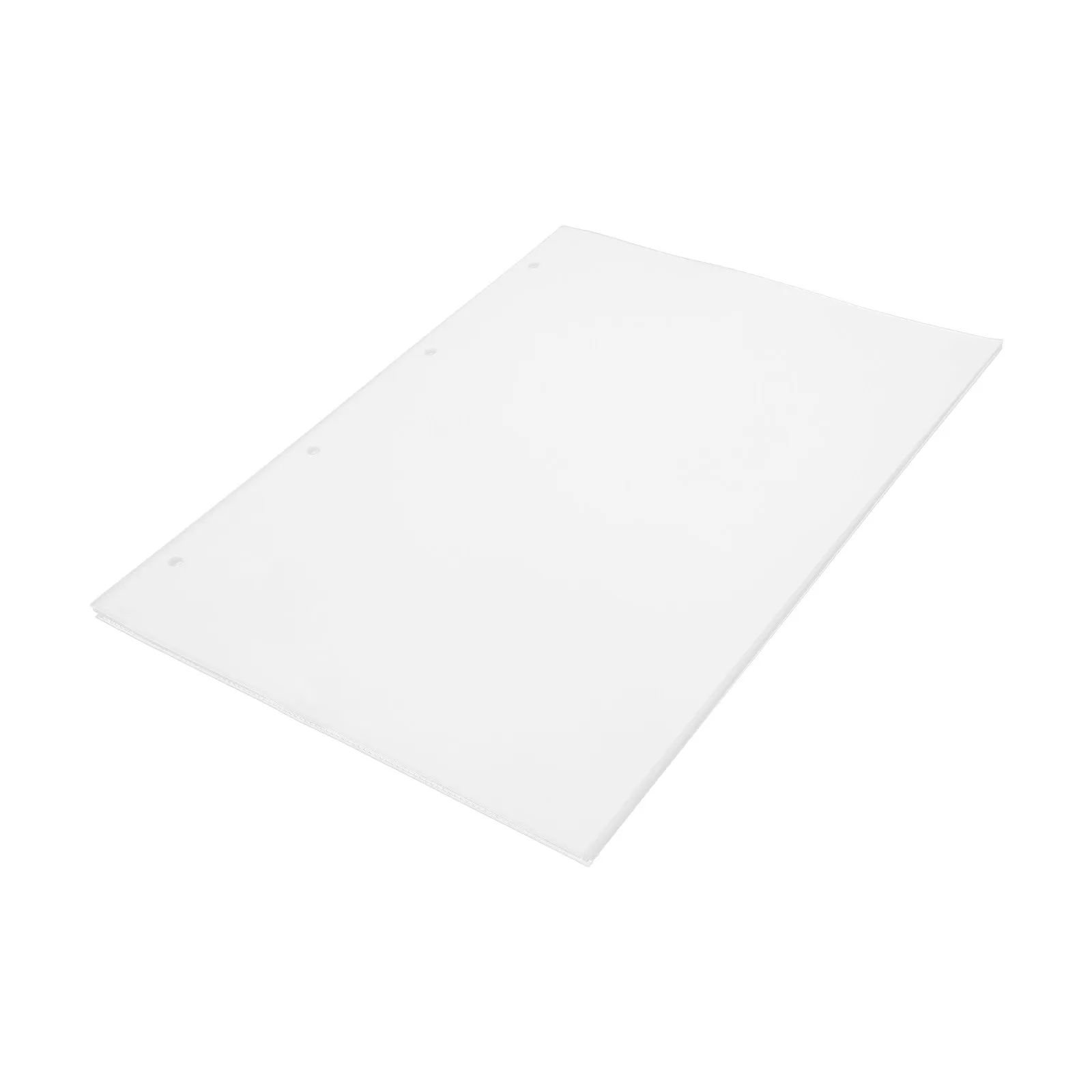 

10Pcs Clear Plastic Page Protectors Loose Leaf Binder Sleeves Transparent Document Storage Sheet Protectors File Folder