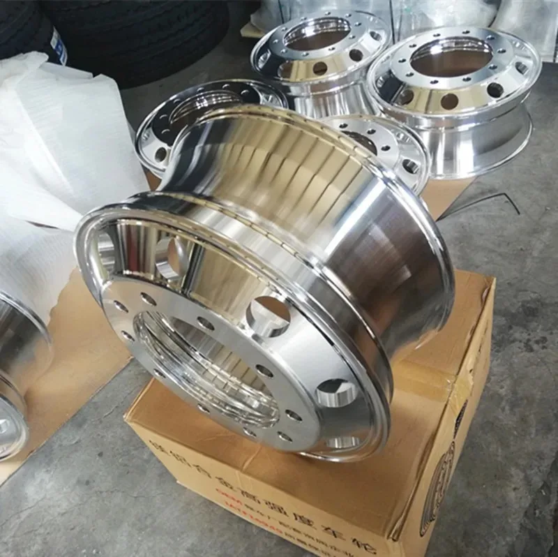 Truck Truck Semi-trailer Tank Car Magnesium Aluminum Alloy Wheel Hub Aluminum Rim Wheel Vacuum Tire Rim 12R * 22.5 view 4