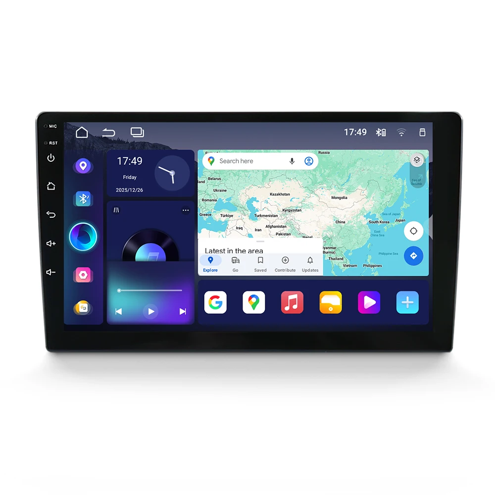 Mekede 9 / 10 Zoll Autoradio Multimedia-Player 1280*720 Universelles Steuergerät Android 15 Navigation GPS Intelligente Systeme Kabelloses Carplay AUTO – Detail 9
