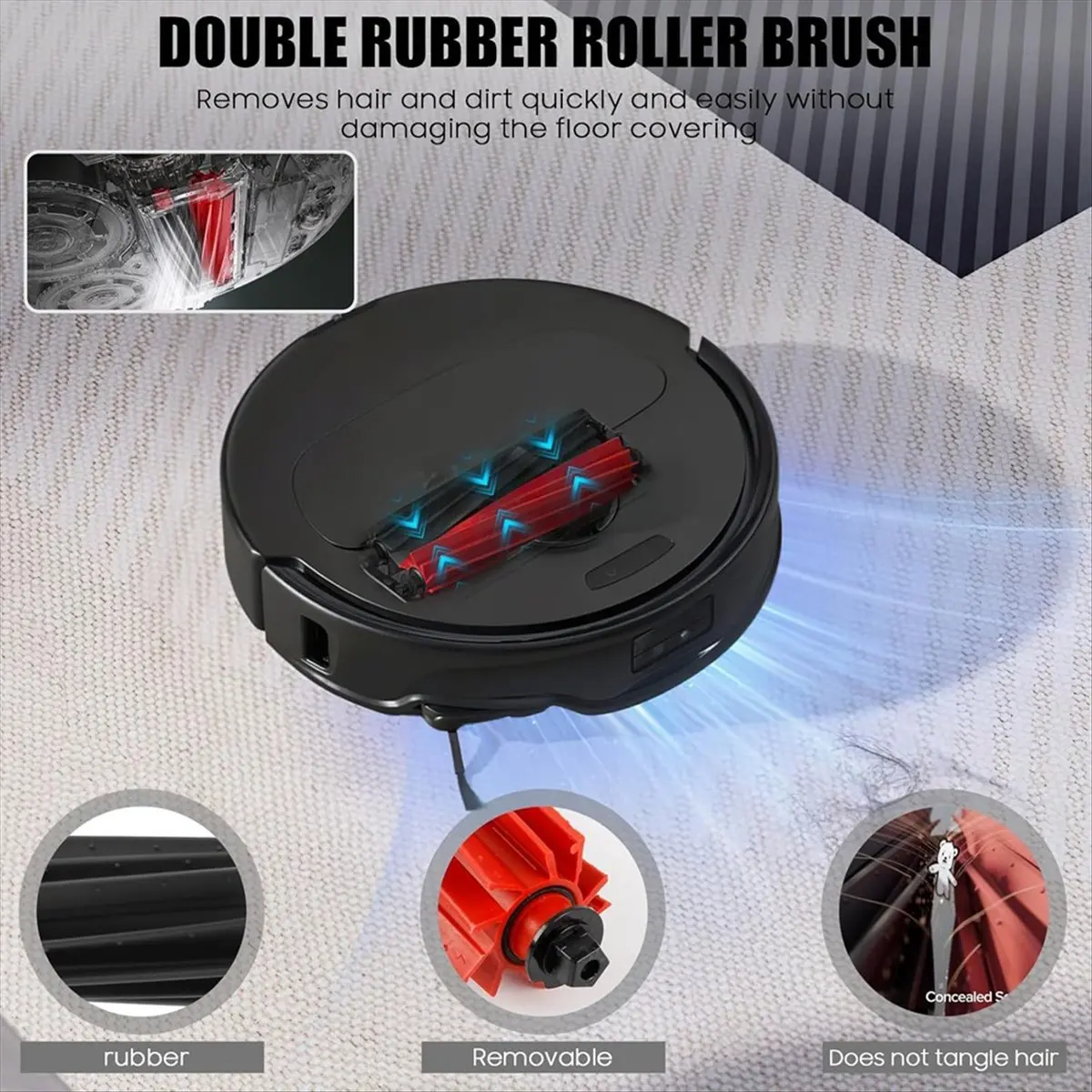 A03V Accessories for Roborock Qrevo Master/Qrevo Slim Vacuum Cleaner Main Side Brush Hepa Filter Mop Cloth Dust Bags view 3