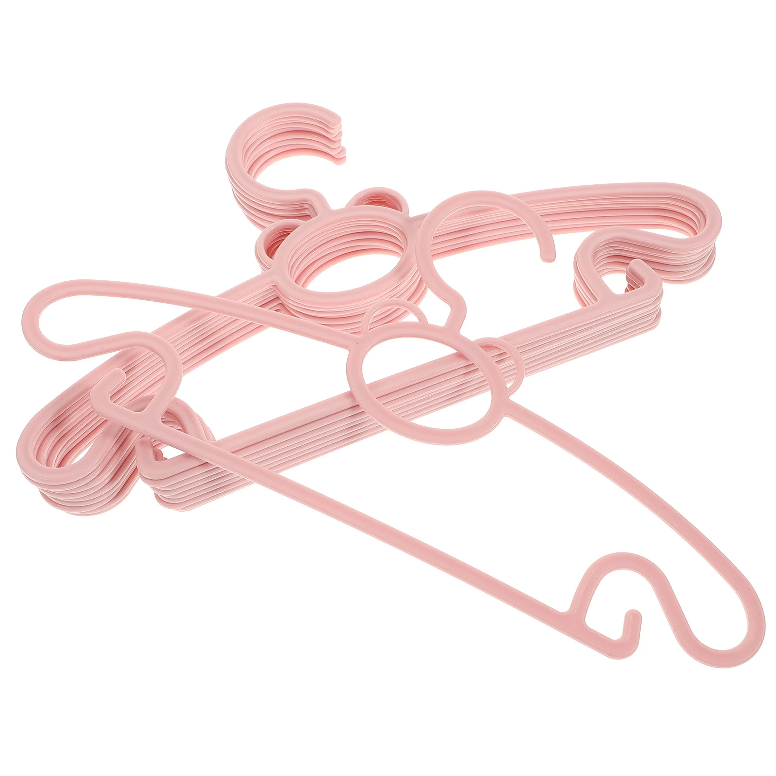 

10pcs Children's Infant Clothes Drying Rack Plastic Hangers Drying Baby Home Supplies Cartoon Pattern Small Clothes