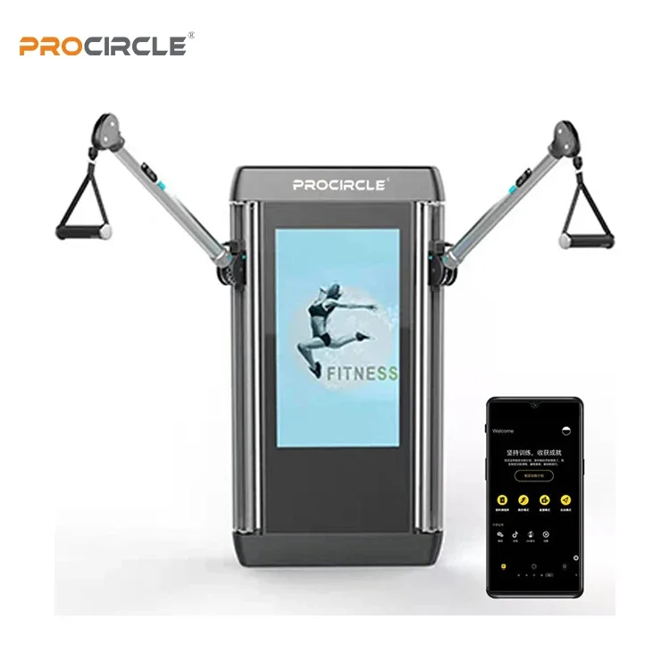 Home Gym Wall-mounted Smart Mirror Fitness Training Machine With APP Workout For Home