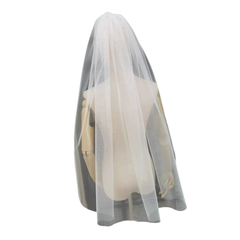 652F Exquisites Handmade Tulle  Stylish Temperament Veils Multifunctional Veils for Bride and Special Occasion