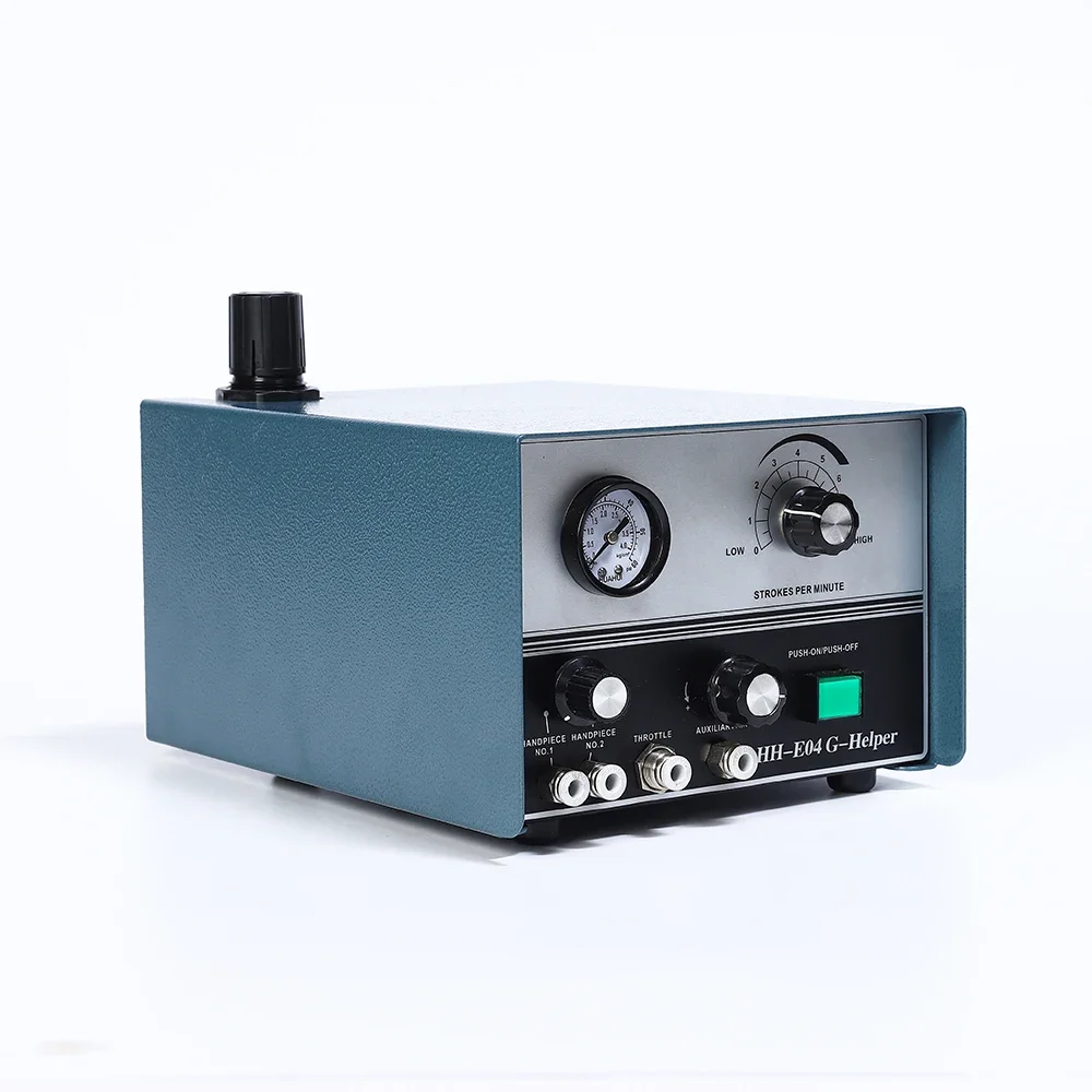 E04 High Quality Graver, Pneumatic Engraving Machine, Two Handpieces Jewelry Tools & Equipment