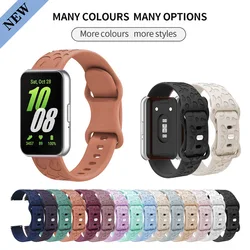 Leopard Silicone Strap Engraved Band With Connector For Samsung Galaxy Fit 3 Fit3