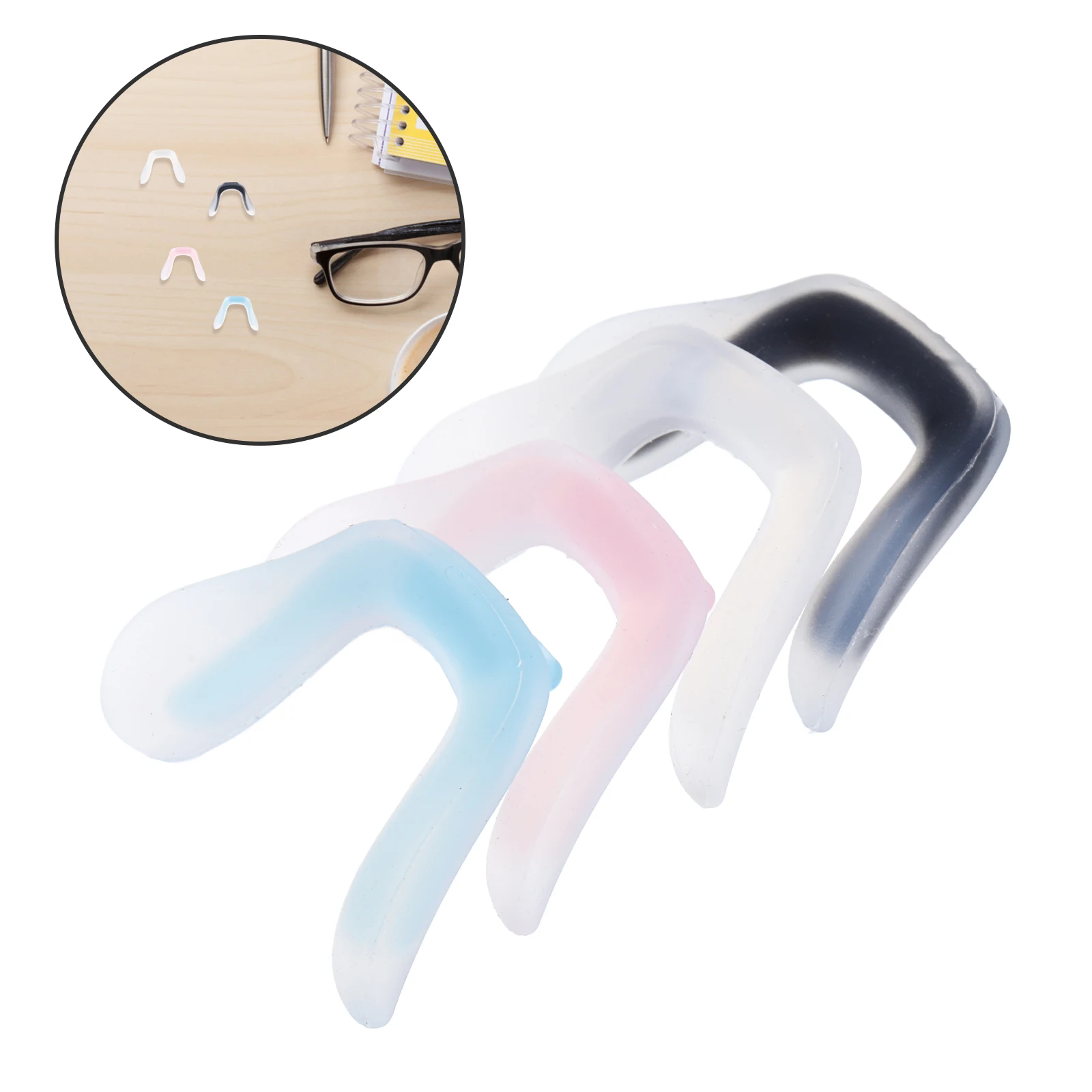 

5 Pcs Non-slip Silicone Glasses Anti-slip Bracket Silica Gel Nose Pad Replacement