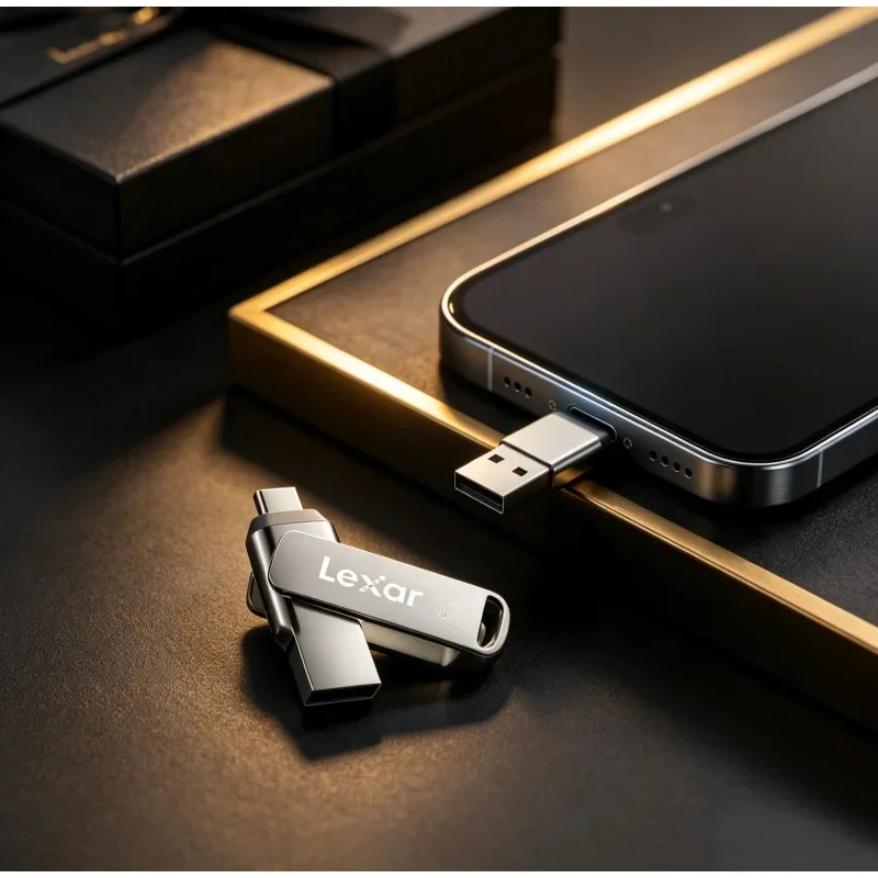 Durable Metal Dual‑Port Memory Stick USB‑A Type‑C U Disk For Android Smart Phone Notebook PC File Storage Tool