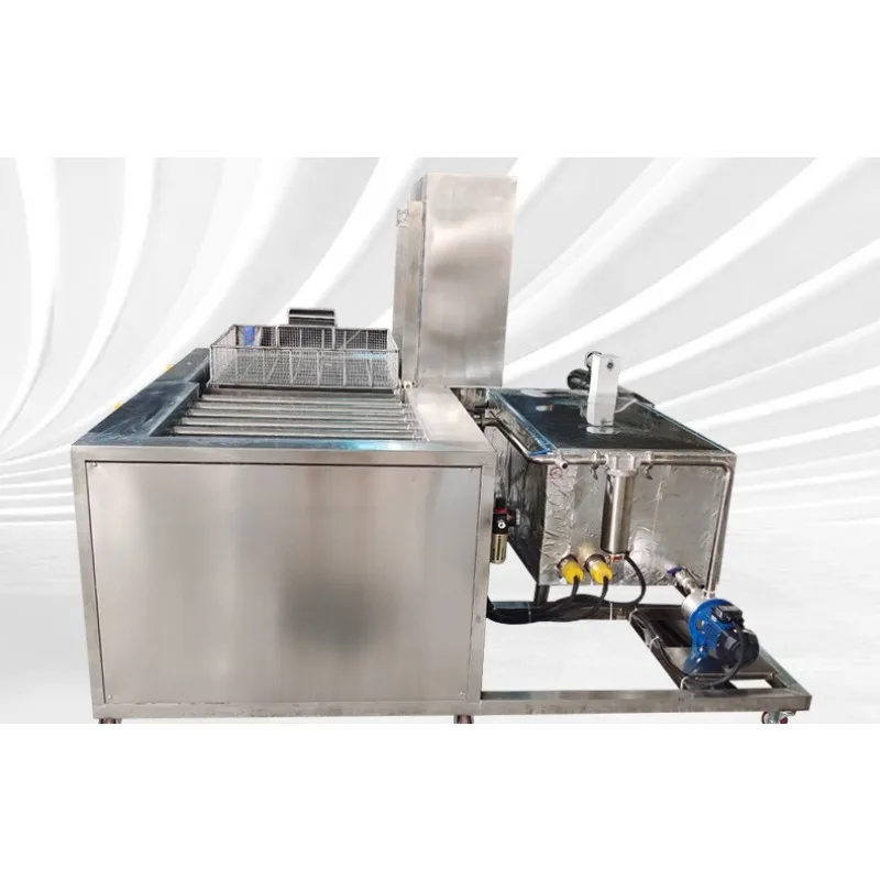 Industrial single-slot ultrasonic cleaning machine degreasing and rust removal, circulating filtration ultrasonic cleaning