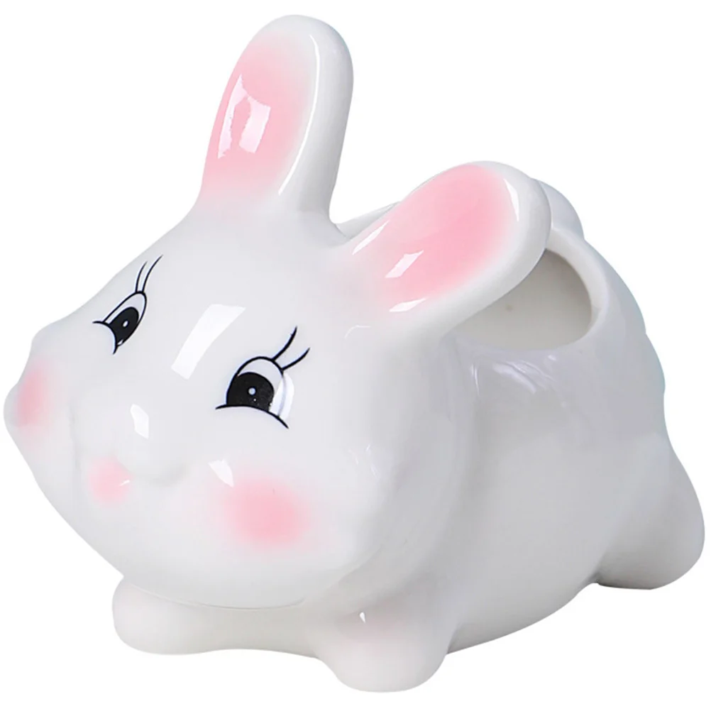 

Ceramic Rabbit Planter Pot Small Size for Desktop Decoration Indoor Plant Pots Unique Flower Pots for Home Garden Decor