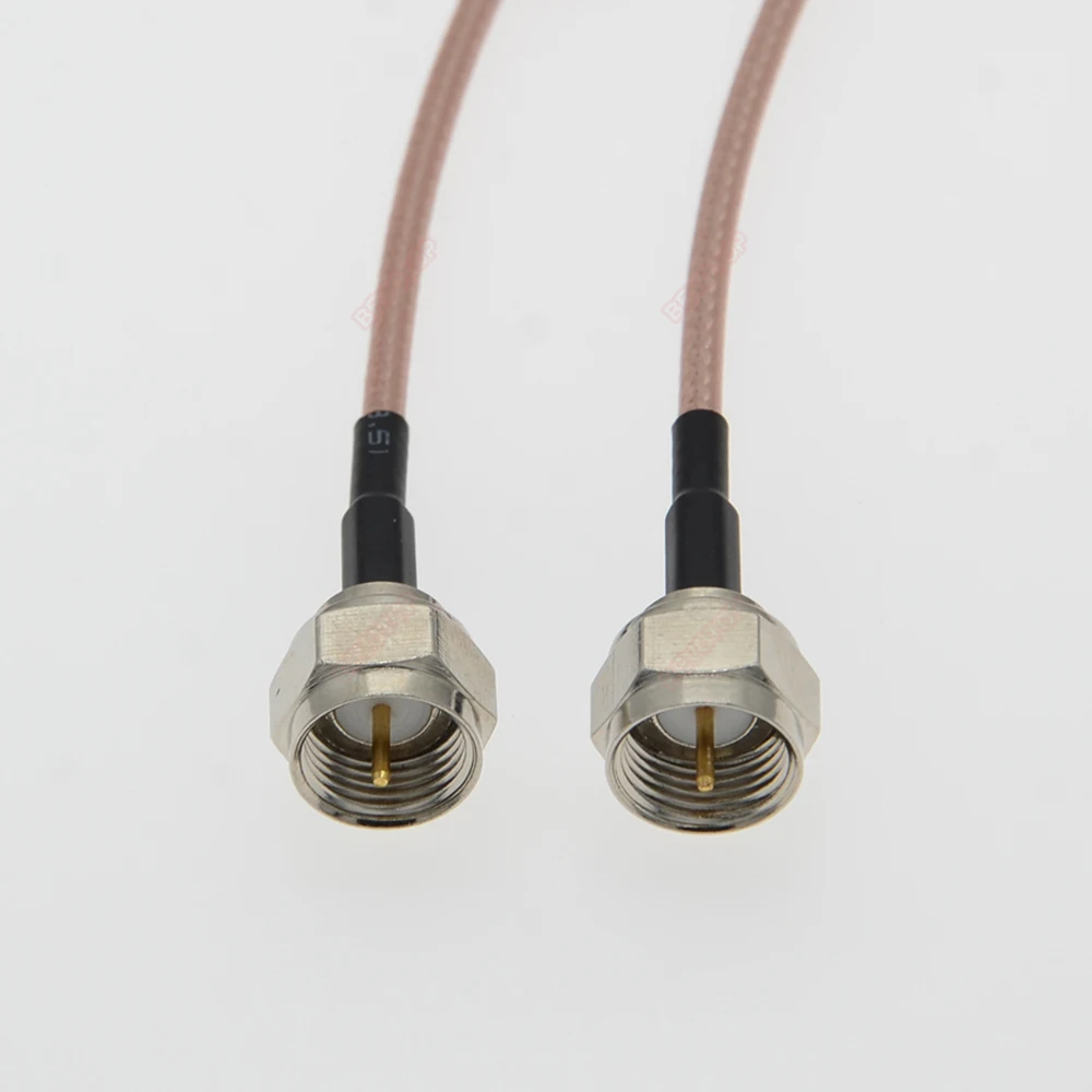 1Pcs RG179 Cable F Male/Female to F Male 90° Plug 75 Ohm RF Coaxial Extension Pigtail for TV Set-top Box DIY Jumper