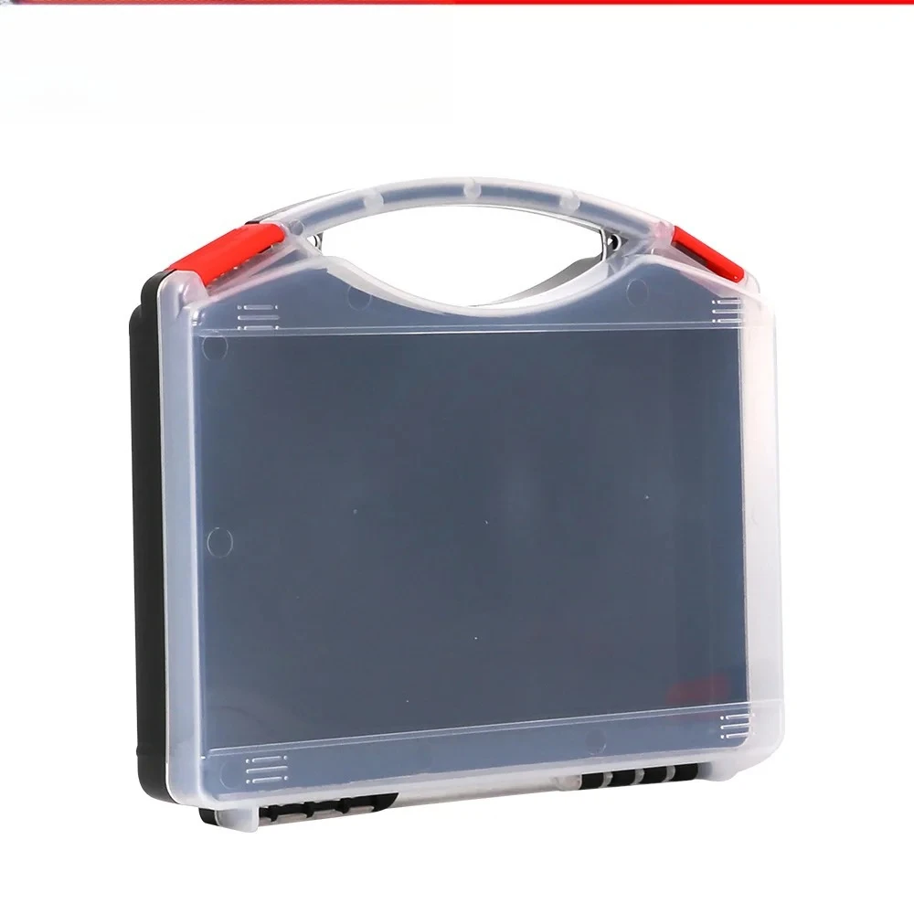 PP-Werkzeug-Aufbewahrungsbox mit 8 Fächern für Reparaturwerkzeuge, Holzbearbeitungs-Organizer und kleines Hardware-Zubehör