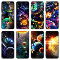 Space Planet Astronaut Phone Case For Xiaomi Redmi 7A 8A 9A 10A 9C 10C 9i 10X K20 Note 5 6 Pro 9T Mi A2 8 10 Lite A3 Mix 3 Cover