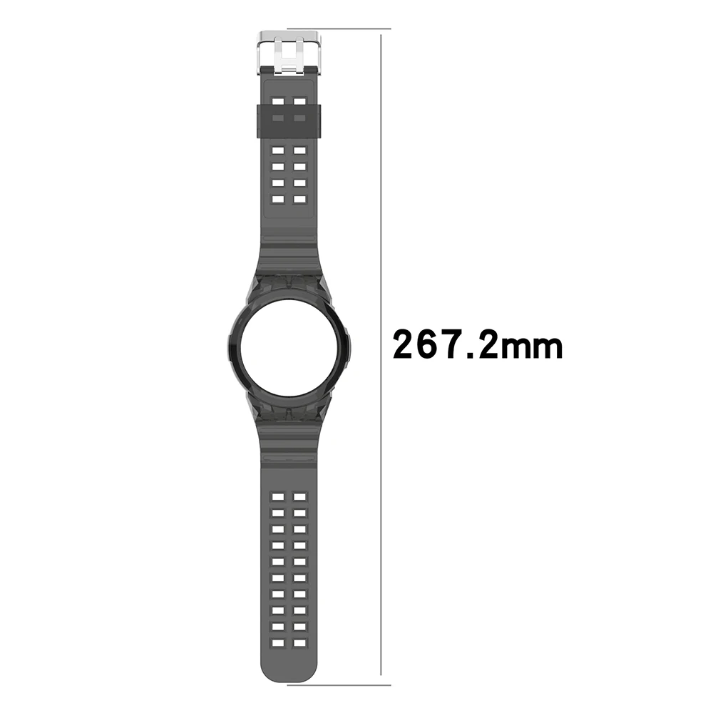 حزام TPU شفاف لساعة HUAWI ، سوار ساعة مدمج ، GT2 46