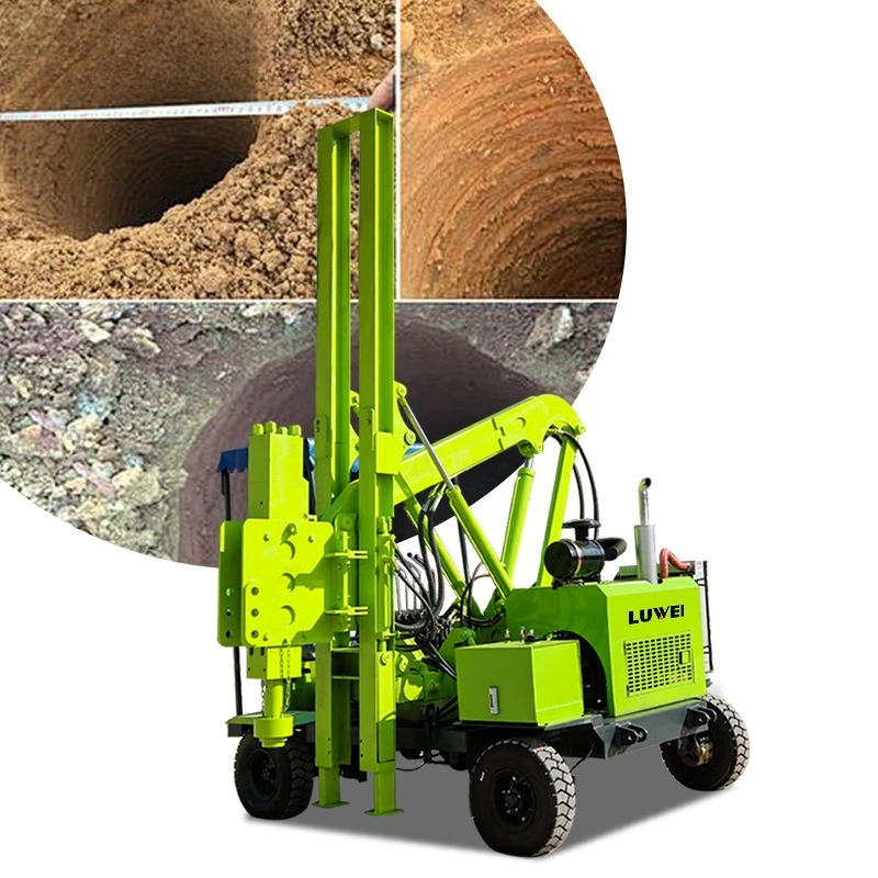 

Foundation Construction Pile Driver Drill Rig Hydraulic Hammer Helical Pile Driver Photovoltaic Mini Bore Drilling Rigs for US