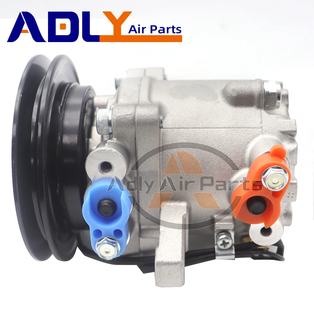 SV07E AC Compressor For KUBOTA M96S M108 M110 M108S 447200-9130 447200-9490 447220-6750 447220-6771 447260-5780 3C581-50060