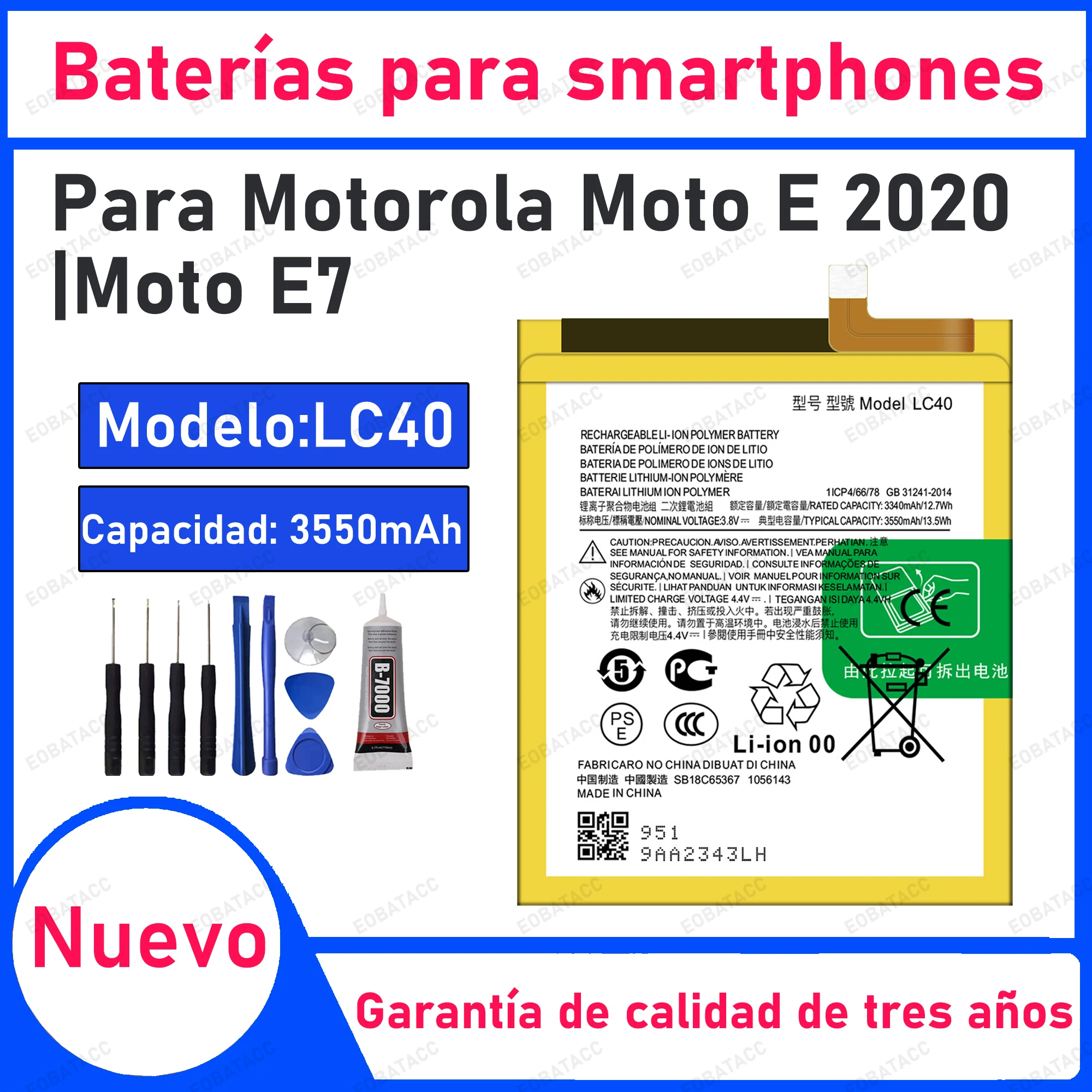 100% New 3550Mah LC…