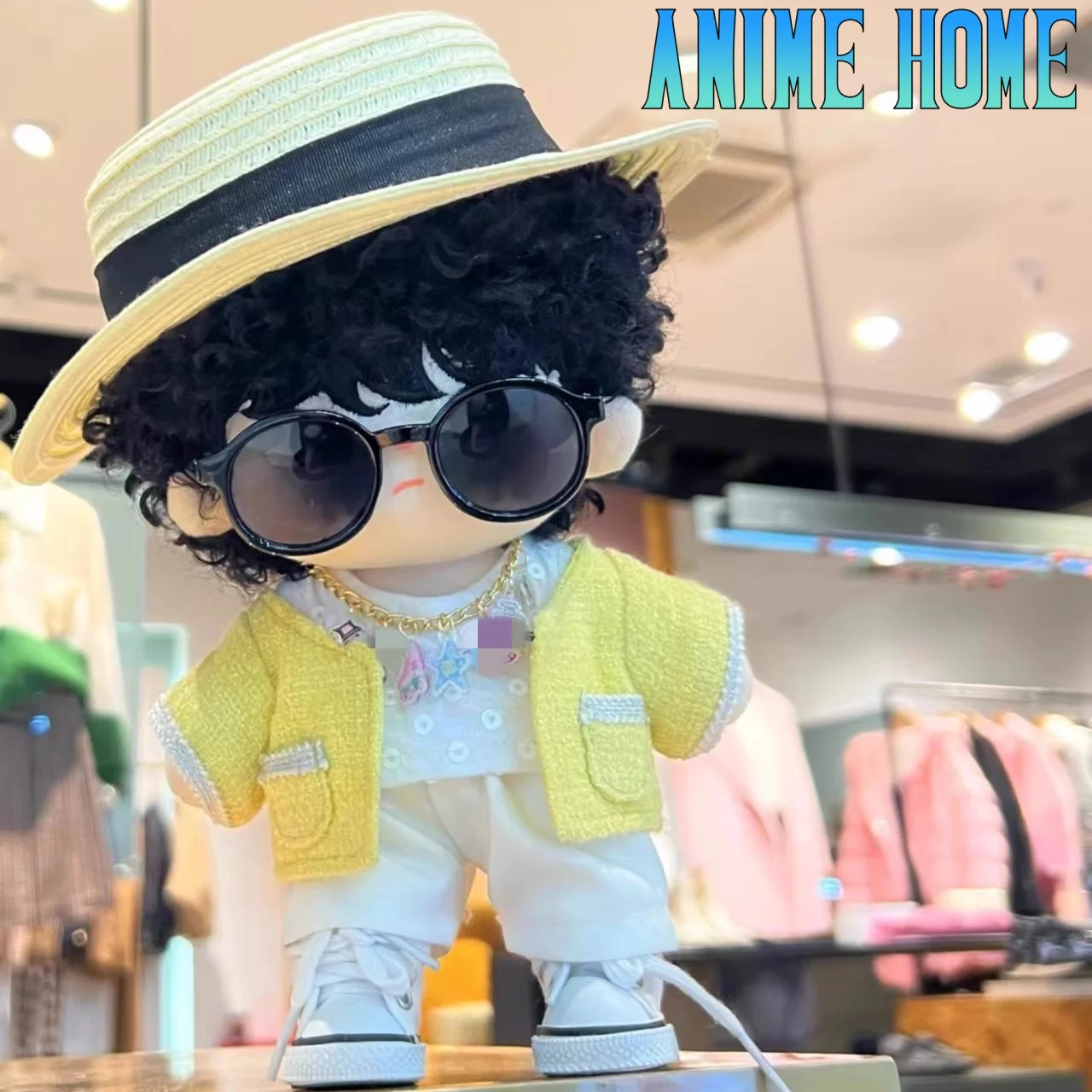 Idol Star Wang Yibo Handsome Cool Suit For 20cm Doll Toy Clothes Costume Hat Cosplay Original The Untamed MDZS Gift GG