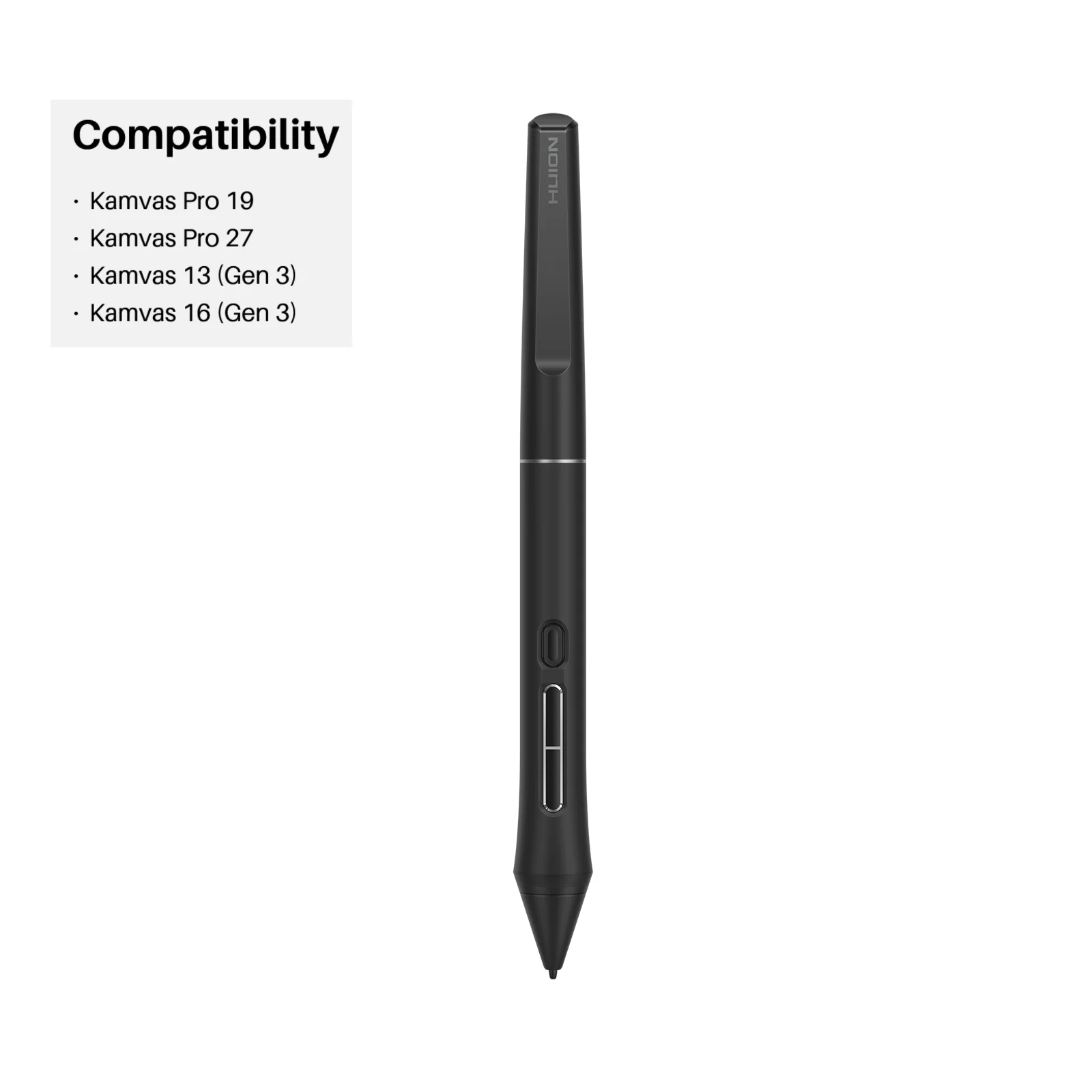 Huion Digital Pen PW600L Battery-Free Stylus for Kamvas Pro 19, Kamvas Pro 27, GS1333-Kamvas 13(Gen3), GS1563-Kamvas 16(Gen 3),