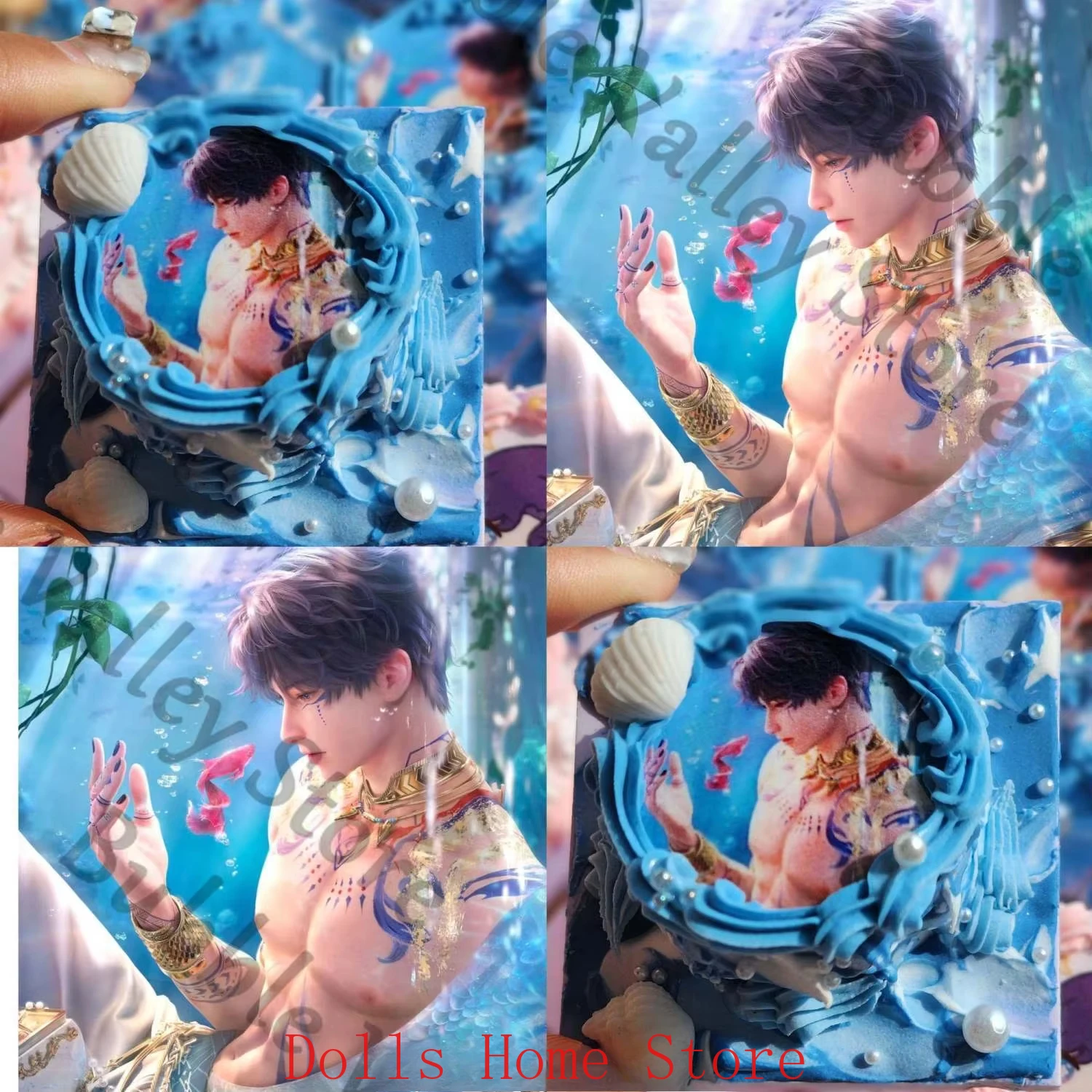 Игра Love and Deepspace Sylus Caleb Rafayel Zayne Xavier Косплей Мультфильм Ручной Работы Мини Торт Гараж Фигурка Модель Опора